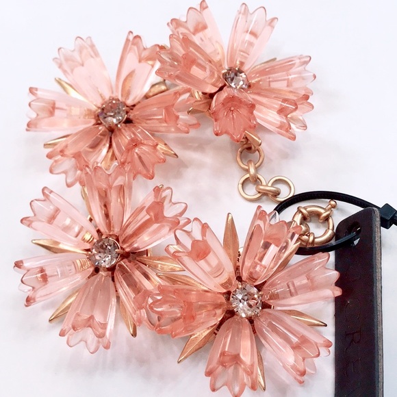 J. Crew Jewelry - New! J.CREW Lucite Floral Bracelet